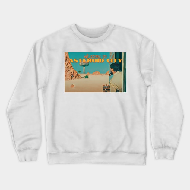 Asteroid City Postcard Augie Crewneck Sweatshirt by Chelsea Seashell